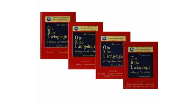  Tratado de Otorrinolaringologia – 4 volumes