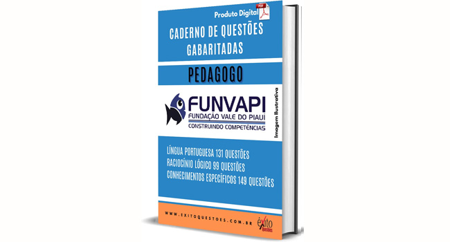 CADERNO DE QUESTOES GABARITADAS PEDAGOGO FUNVAPI