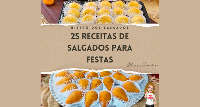 Ebook Receitas de Salgados para Festas