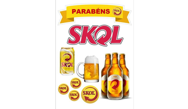 Topo de Bolo Skol - Personalize sua Festa com Estilo! Frete Grátis