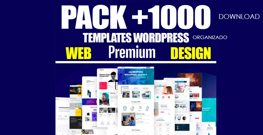 Pack Web Designer: +1000 Templates WordPress Premium – Aproveite!