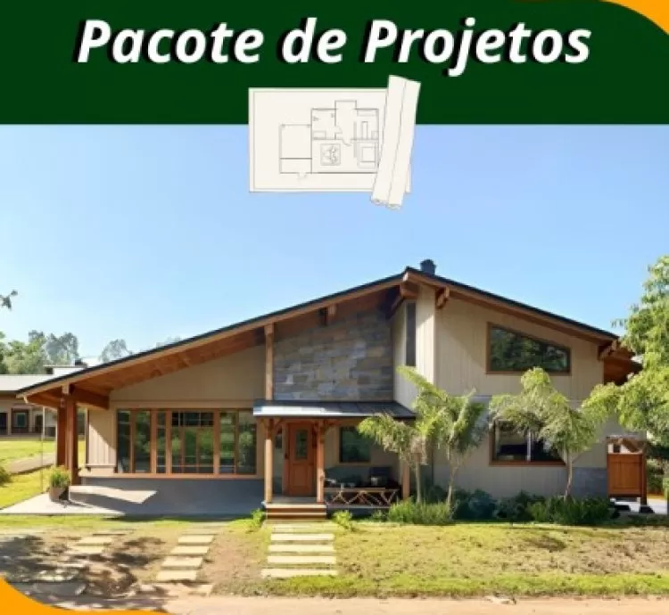 Pacote Exclusivo de Projetos para Casas de Campo