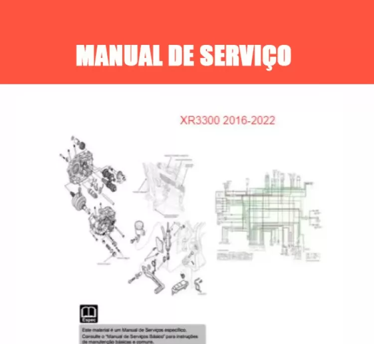 Manual de Serviço Honda XRE 300 2016-2022 – PDF