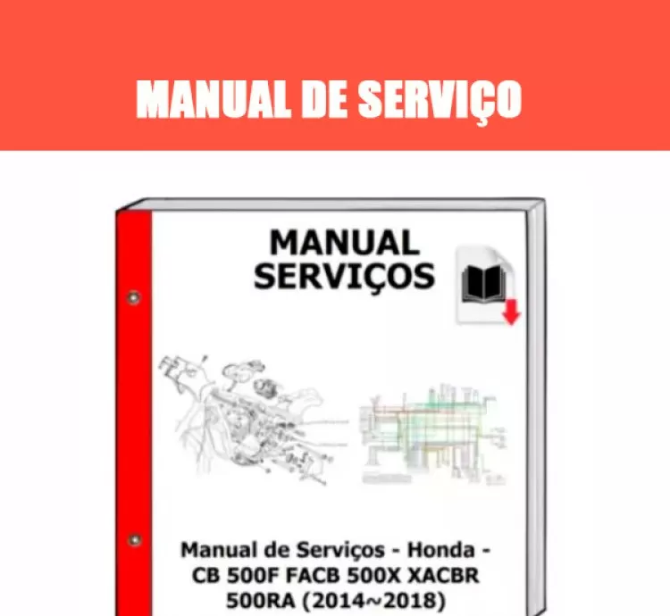 Manual de Serviços Honda CB 500F / CB 500X / CBR 500R (2014-2018) – PDF