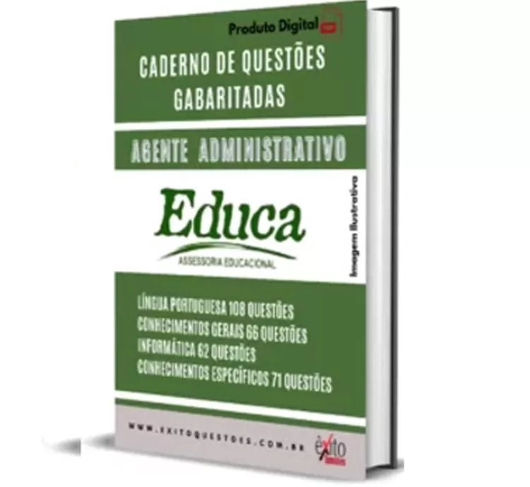 Caderno de Questões Gabaritadas: Agente Administrativo – Banca EDUCA PB