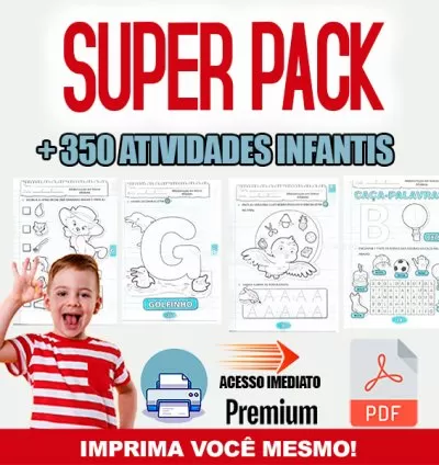 Pack Infantil com +350 Atividades para Imprimir!