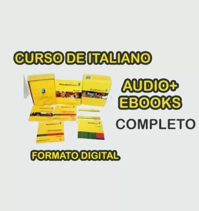 Curso Completo de Italiano — Áudio + Ebooks em Formato Digital
