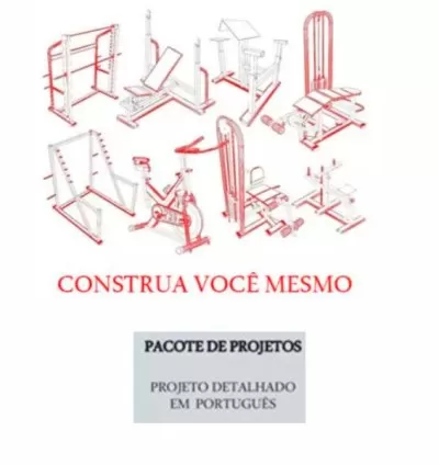 Pacote com 70 Projetos de Máquinas de Academia Profissional