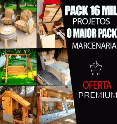 Pacote com 16 Mil Projetos de Marcenaria