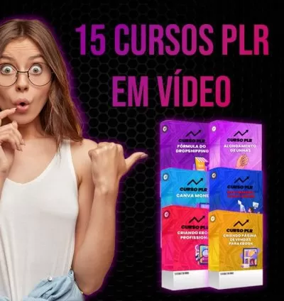 PLR em Vídeo: 15 Cursos PLR em Vídeo 3.0