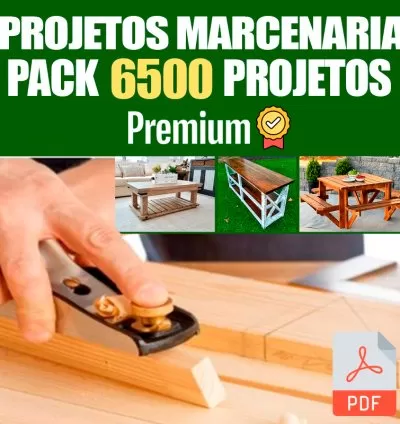 Pacote com 6500 projetos de marcenaria completos PDF