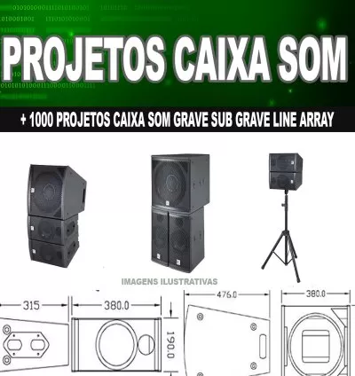 Pacote Completo com Mais de 1000 Projetos de Caixas Graves e Subgraves