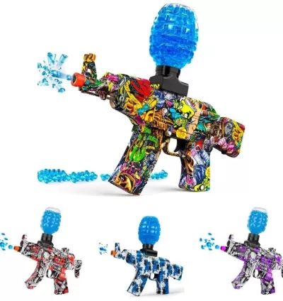 Metralhadora de bolinhas Blaster Lança Bolinhas de Gel Elétrica
