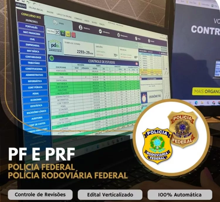 Planilha do Aprovado - PRF e PF