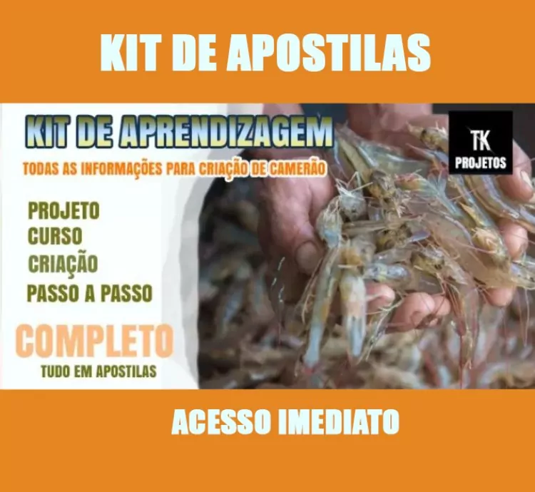 Kit de Aprendizagem Criação de Camarão – Apostilas Digitais em PDF