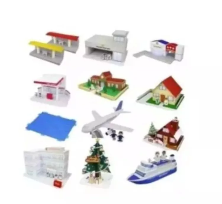 Maquete Escolar 3D de Cidade de Papel – Arquivo Digital para Imprimir e Montar