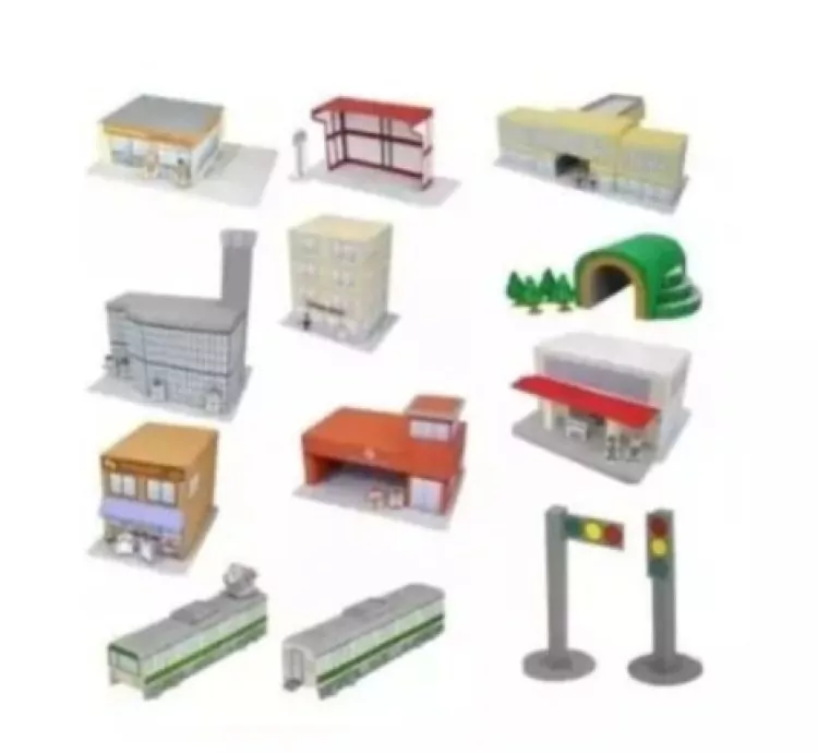 Maquete Escolar 3D de Cidade de Papel – Arquivo Digital para Imprimir e Montar