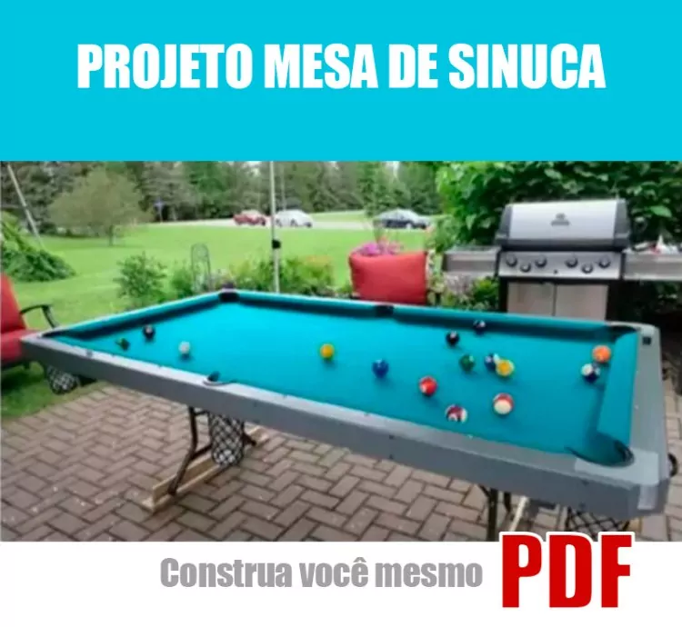 Projeto Mesa de Sinuca Portátil em PDF – Receba agora!