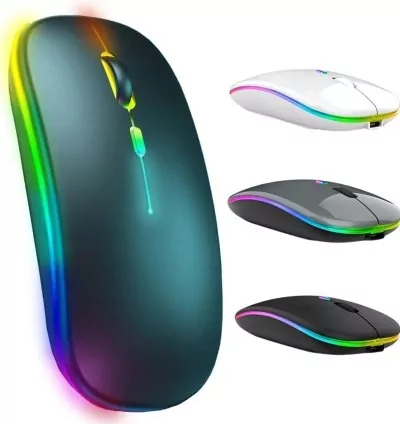 Mouse Bluetooth Recarregável 2.4GHz