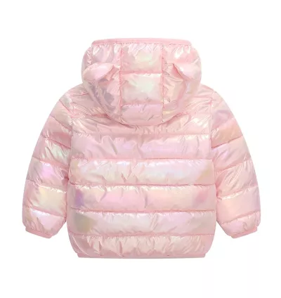 Jaqueta Infantil Brilhante para Meninas – Casaco Leve de Outono e Inverno | Estilo e Conforto para Crianças de 6 Meses a 5 Anos