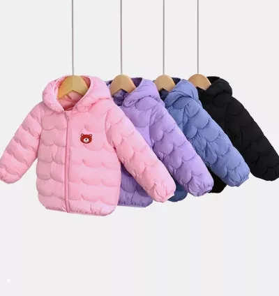 Jaqueta Infantil com Capuz – Quentinha, Leve e Estilosa para Outono e Inverno | Meninos e Meninas de 1 a 5 Anos