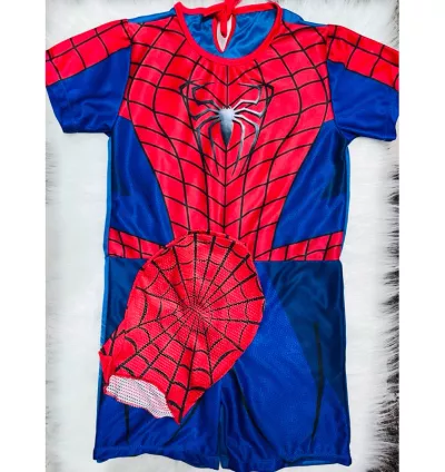 Fantasia Infantil Homem-Aranha com Máscara | Para Crianças de 1 a 8 Anos