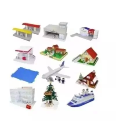 Maquete Escolar 3D de Cidade de Papel – Arquivo Digital para Imprimir e Montar
