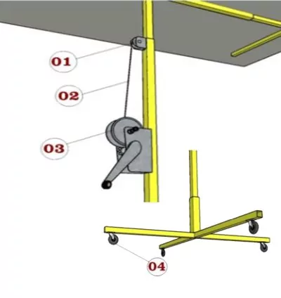 Projeto de Elevador para Drywall e Placas (PDF + Vídeo 3D)