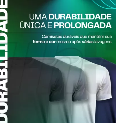 Kit 4 Camisetas Masculinas Básicas - Conforto e Qualidade Premium