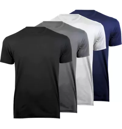 Kit 4 Camisetas Masculinas Básicas - Conforto e Qualidade Premium