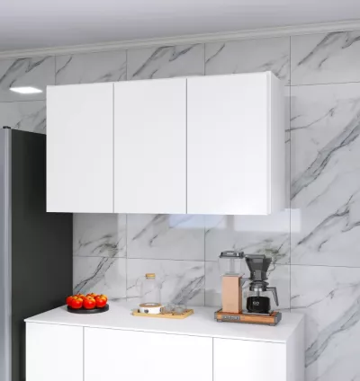 Armário Branco De Parede Aéreo Multiuso Cores