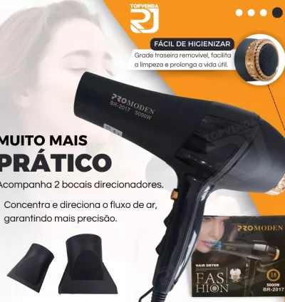 Secador de Cabelo 5000W Profissional Borren