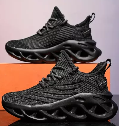 Tênis Infantis de Tricô Trançado Respirável – Conforto, Estilo e Segurança para os Pequenos Aventureiros