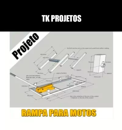 Projeto Rampa para Motos – PDF Elevador Mecânico Até 500 Kg