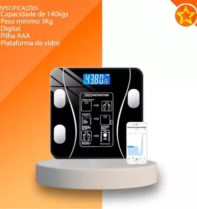 Balança Corporal Bioimpedância domestica Digital Original Line 140kg Com Bluetooth