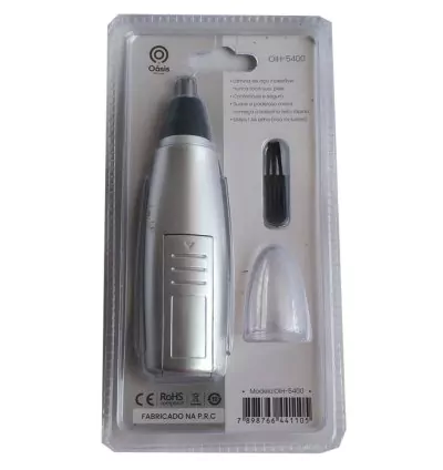 Removedor, aparador de Pelos Nasal Oásis OIH-5400 Prata - Frete grátis