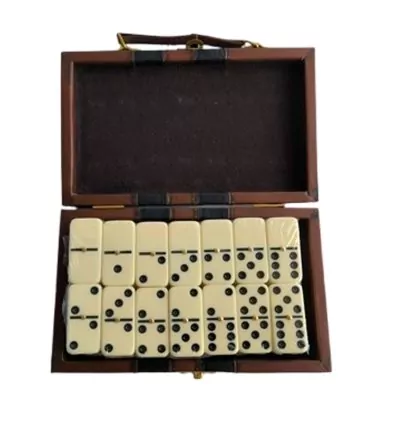 Dominó Profissional com Maleta de Couro Sintético - Frete Grátis