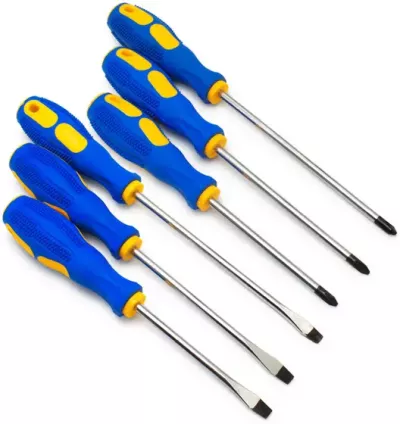 Kit Jogo de Chaves de Fenda e Philips Imantadas – 6 Peças | Ferramentas Essenciais para Reparos Domésticos