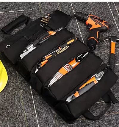 Bolsa de Ferramentas Tipo Rolo CRILANO - Organizador Resistente em Tecido Oxford Impermeável | Ideal para Mecânicos, Eletricistas e Carpinteiros
