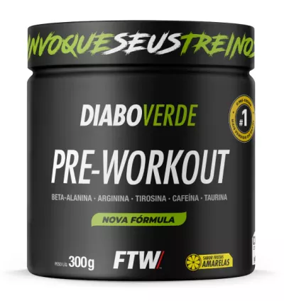 Diabo Verde #Pre-Workout 300g – FTW | Energia Extrema para o Seu Treino Insano!