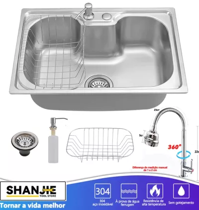 Cuba Gourmet para Cozinha em Aço Inox com Acessórios – Modelos 60cm e 50cm