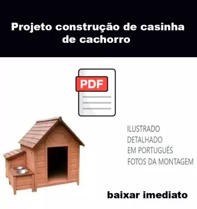 Projeto Casinha de Cachorro de Madeira em PDF – Faça Você Mesmo!