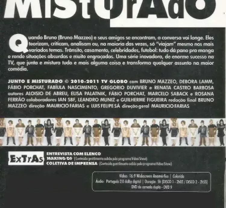 DVD Duplo – Junto e Misturado: Primeira Temporada Completa (Globo)