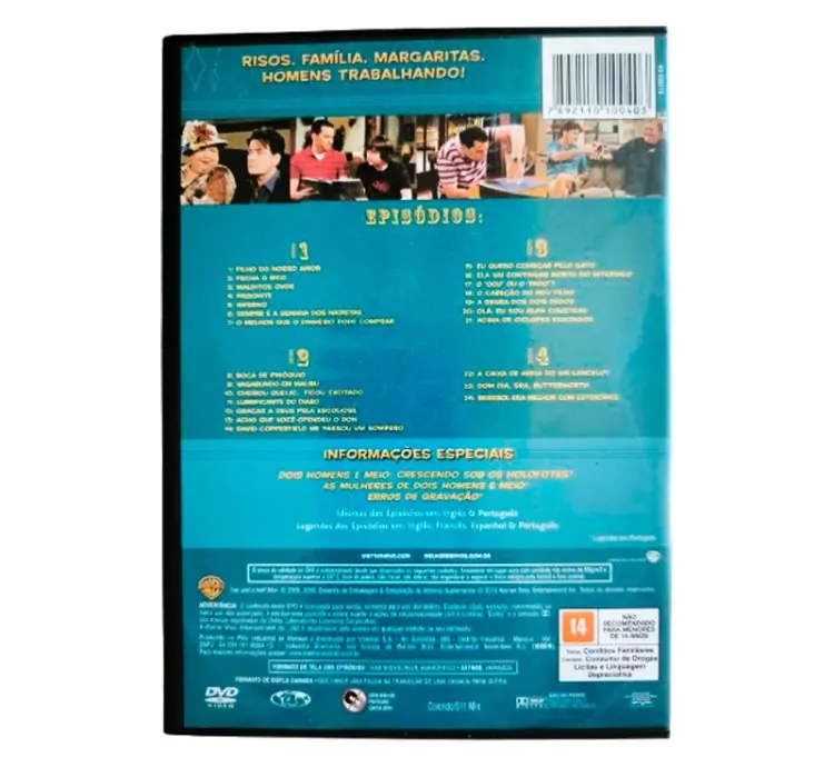 DVD Seriado – Two And A Half Men: 6ª Temporada (Usado, Original e Conservado)