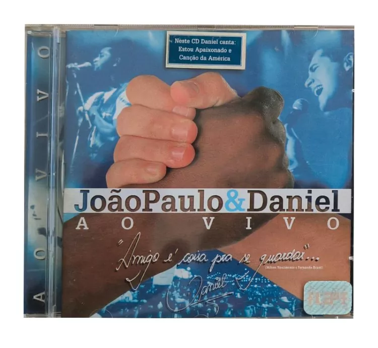 CD João Paulo & Daniel – Ao Vivo | Original, Conservado e Raro