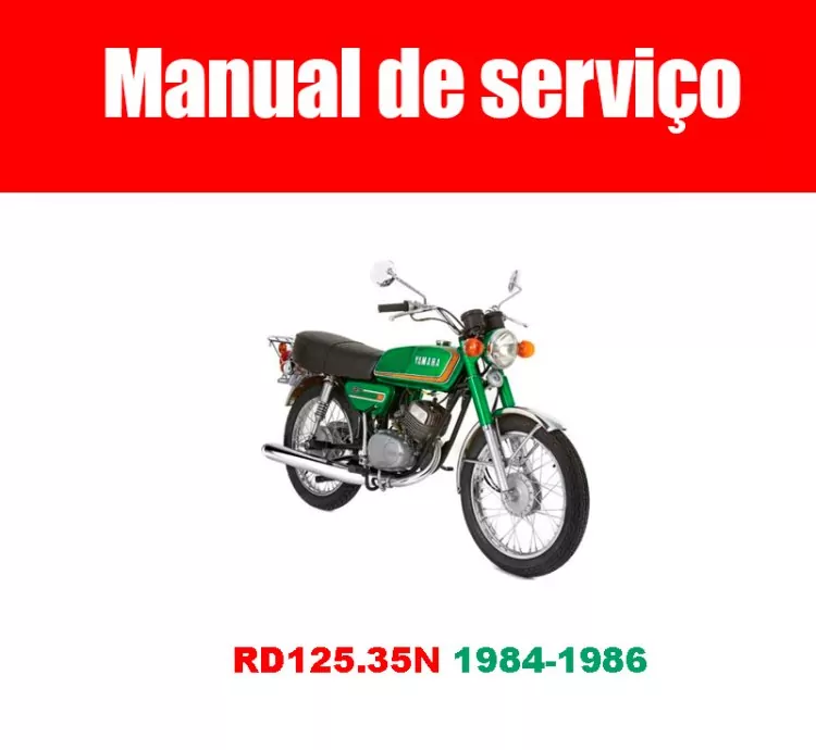 Manual de Serviço Yamaha RD125 35N (1984–1986) – PDF