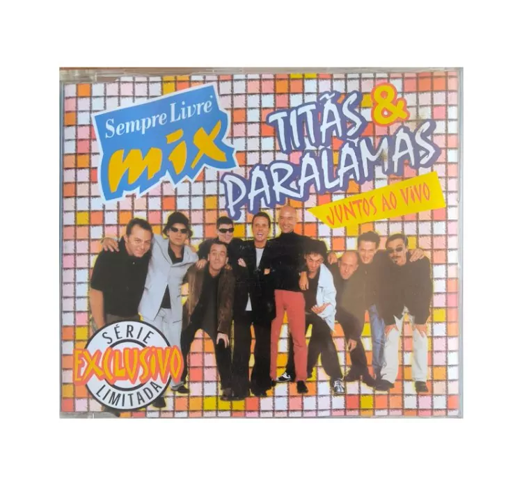 CD Promocional Sempre Livre Mix – Titãs & Paralamas Juntos ao Vivo | Usado Raro
