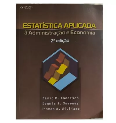 Livro Estatística Aplicada à Administração e Economia – 2ª Edição | Capa Comum | conservado