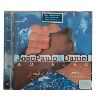 CD João Paulo & Daniel – Ao Vivo | Original, Conservado e Raro