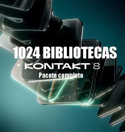 Pacote com 1024 Bibliotecas + Kontakt 8 Full 1